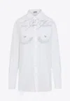 Jean Paul Gaultier Long Sleeves Double Layer Shirt In Black