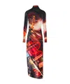 Jean Paul Gaultier Pigalle Long Dresse Woman Black In Velvet In Red