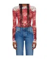Jean Paul Gaultier Long-sleeved Shirt In Blue