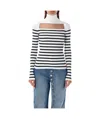 Jean Paul Gaultier The Knit Marinière Sweater In White