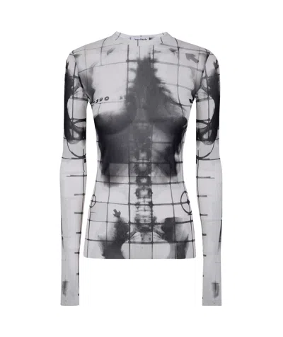 JEAN PAUL GAULTIER SQUELETOR-PRINT T-SHIRT