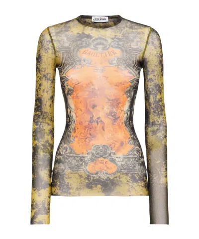 Jean Paul Gaultier Long-sleeved T-shirt In Multi