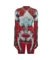 Jean Paul Gaultier Long-sleeved T-shirt In Red