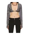 Jean Paul Gaultier Purple Soleil Long Sleeve T-shirt In Black