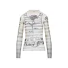 Jean Paul Gaultier Tattoo Mariniere Mesh Long-sleeve Top