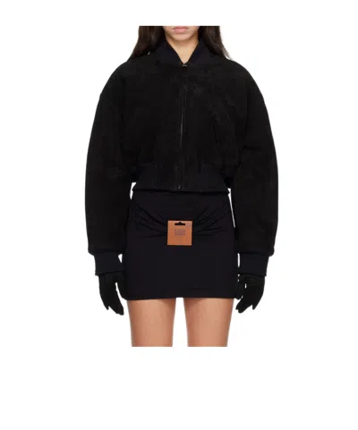 Jean Paul Gaultier Long-sleeve Zip-up Jacket In Black
