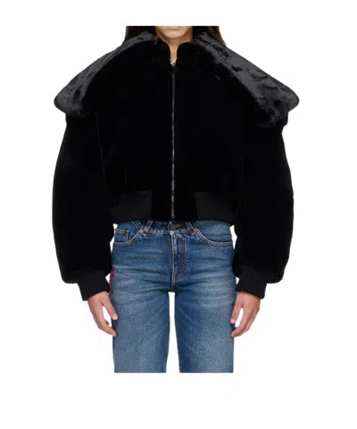Jean Paul Gaultier Long-sleeved Jacket In Black