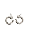 Jean Paul Gaultier Silver Large Piercing Earrings In Yellow