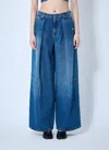 Jean Paul Gaultier Denim Jean With Foam Detail On The Back In Blue