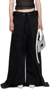 Jean Paul Gaultier Low-rise Casual Pants In Black