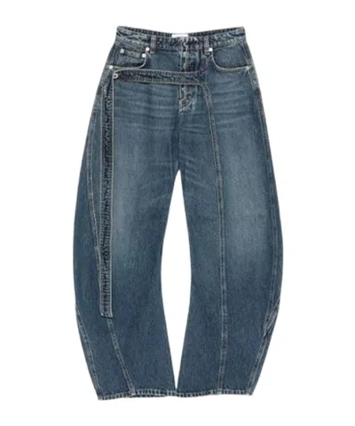 JEAN PAUL GAULTIER LOW-RISE DENIM TROUSERS