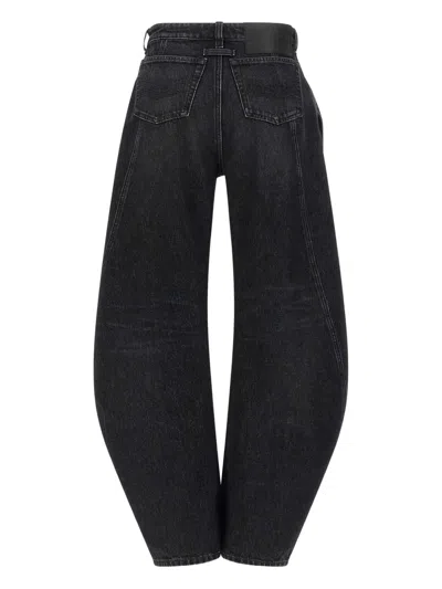 Jean Paul Gaultier High Rise Wide Leg Trousers With Belt Loops In Animal Print