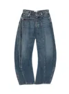 Jean Paul Gaultier Relaxed-fit Low-rise Jeans With Unique Side Zipper In Blue