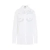 Jean Paul Gaultier Long Sleeves Double Layer Shirt In White