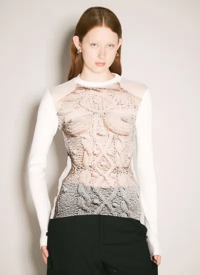 Jean Paul Gaultier Madonna Knit Top In Multi