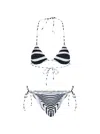 Jean Paul Gaultier Mariniere Body Morphing Bikini Set White In Multicolor