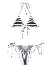 Jean Paul Gaultier Mariniere Body Morphing Bikini Set In White