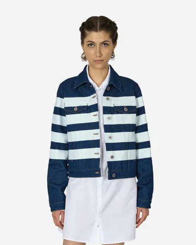 Jean Paul Gaultier Marinière Denim Jacket Indigo In Blue