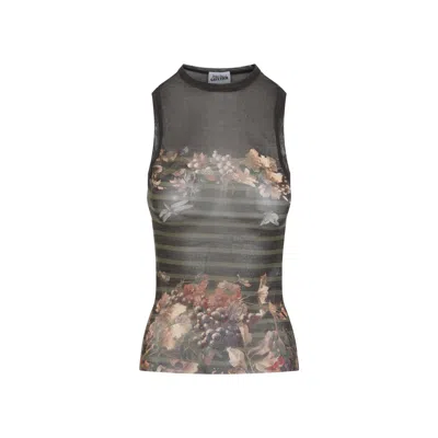 Jean Paul Gaultier Mariniere Grape Top Women In Black