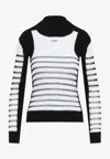 Jean Paul Gaultier Printed 'mariniere' Knit Pullover In Multicolor