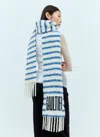 Jean Paul Gaultier Mariniere Scarf In White