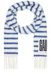 Jean Paul Gaultier Mariniere Scarf In White & Blue
