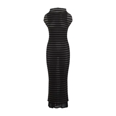 JEAN PAUL GAULTIER JEAN PAUL GAULTIER MARINIERE STRIPES LONG DRESS