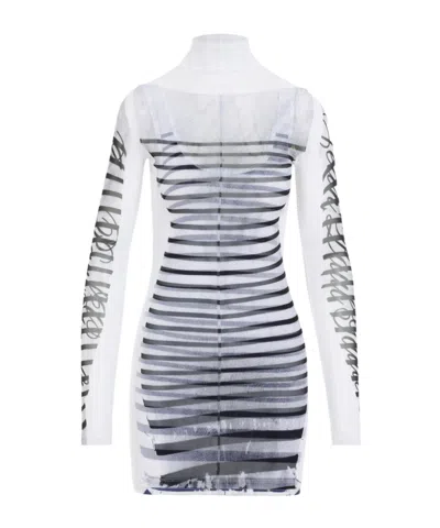 JEAN PAUL GAULTIER MARINÈRE MESH MINIDRESS