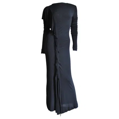 Pre-owned Jean Paul Gaultier Maxi Dress In Black