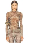 Jean Paul Gaultier M?daillon Long Sleeve Top