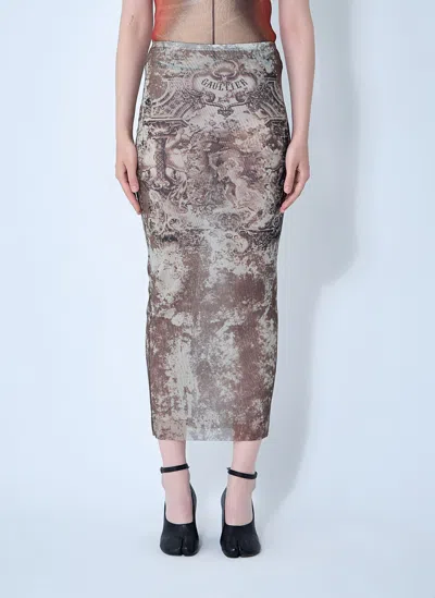 JEAN PAUL GAULTIER MÉDAILLON MESH SKIRT