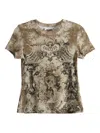 Jean Paul Gaultier - Women Ribbed 'le Medaillon' T-shirt