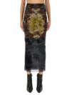 Jean Paul Gaultier Médaillon" Skirt In Black