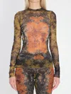 Jean Paul Gaultier Printed Tops In Multi