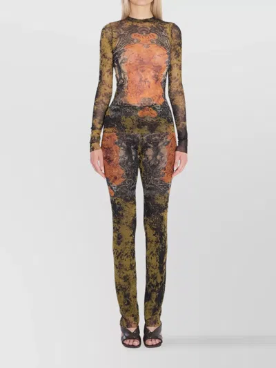 JEAN PAUL GAULTIER MEDALLION CREW NECK TOP