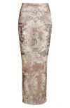Jean Paul Gaultier Sheer Overlay Sleeveless Midi Skirt In Multi
