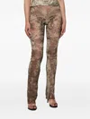 Jean Paul Gaultier Medallion-print Trousers In Multi