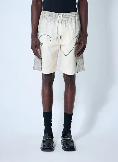 Jean Paul Gaultier Men Printed Shorts In Neutral
