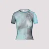Jean Paul Gaultier Mesh Baby Printed Water Tee In Multi