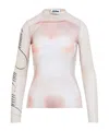 Jean Paul Gaultier Mesh Coat In White