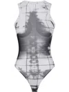 Jean Paul Gaultier Mesh Crew Neck Body Printed Squeletor