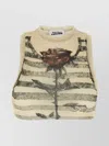 Jean Paul Gaultier Crop Tulle Top Tops Multicolor