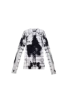 Jean Paul Gaultier Mesh Crew Neck "squeletor" Printed Top