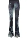 Jean Paul Gaultier Woman Multicolor Trousers In Navy Lightblue White Black