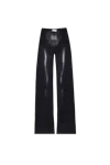 Jean Paul Gaultier Mesh Fluid 'body Dust' Pant Black/silver In Black