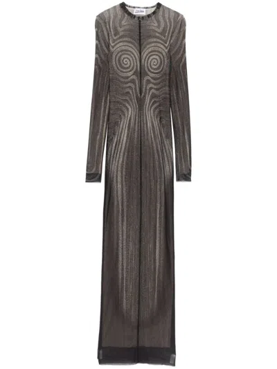 JEAN PAUL GAULTIER JEAN PAUL GAULTIER MESH LONG DRESS