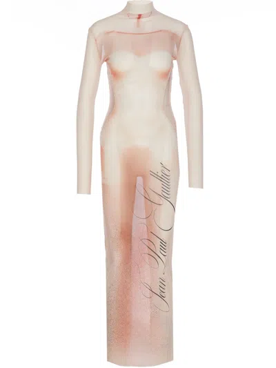JEAN PAUL GAULTIER MESH LONG DRESS