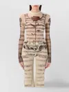 Jean Paul Gaultier Mesh Ls Sleeve Tatoo Marinier Top