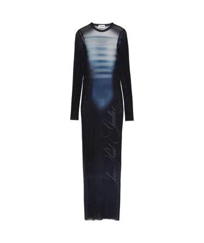 JEAN PAUL GAULTIER MESH MAXI DRESS
