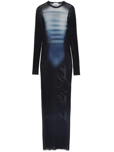 JEAN PAUL GAULTIER MESH MAXI DRESS